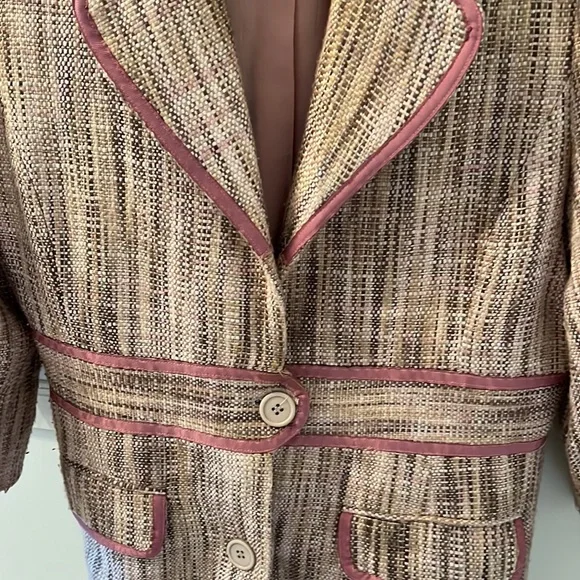 Women's Boutique Pink Jacket Pea Coat - Picture 7 of 13